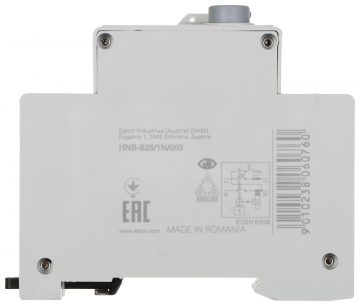PALIEKOŠĀS STRĀVAS ATDALĪTĀJS HNB-B25/1N/003 VIENFĀZES, TIPS AC 30&nbsp;mA 25&nbsp;A EATON