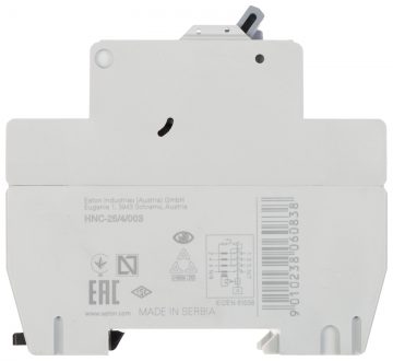 PALIEKOŠĀS STRĀVAS ĶĒDES PĀRTRAUCĒJS HNC-25/4/003 TRĪSFĀŽU, TIPS AC 30&nbsp;mA 25&nbsp;A EATON