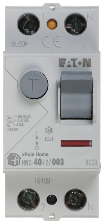 JÄÄKVOOLU AITAMINE HNC-40/2/003 TÜÜP AC 30mA 40A EATON