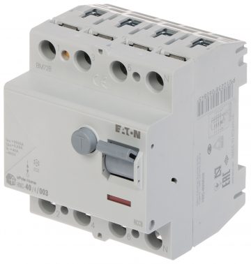 УЗО HNC-40/4/003 ТРЕХФАЗНЫЙ ПЕРЕМЕННЫЙ ТОКА 30 мА 40 А EATON
