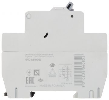 УЗО HNC-63/4/003 ТРЕХФАЗНЫЙ ПЕРЕМЕННЫЙ ТОКА 30 мА 63 А EATON