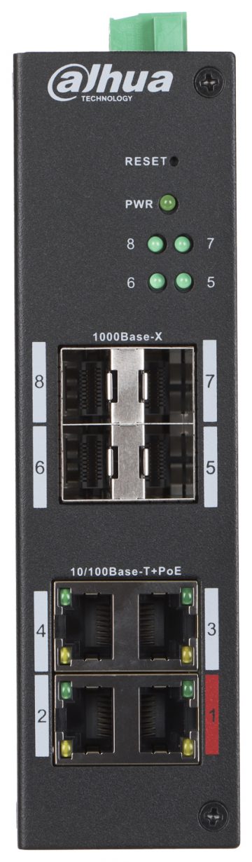 SWITCH POE HS4408-4ET-96 4-PORTU + 4 x SFP DAHUA