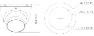 IP KAMERA IPC-HDW1639T-A-IL-0280B-S6 Smart Dual Light - 6 Mpx 2.8 mm DAHUA