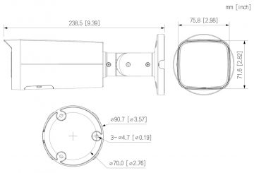 IP KAMERA IPC-HFW2449T-ZAS-IL-27135 Smart Dual Light WizSense - 4 Mpx 2.7 ... 13.5 mm - MOTOZOOM DAHUA