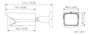 Антивандальная IP-камера IPC-HFW5842E-ZHE-2712-S3 WizMind S - 8,3 Мпикс 4K UHD 2,7 ... 12 мм DAHUA