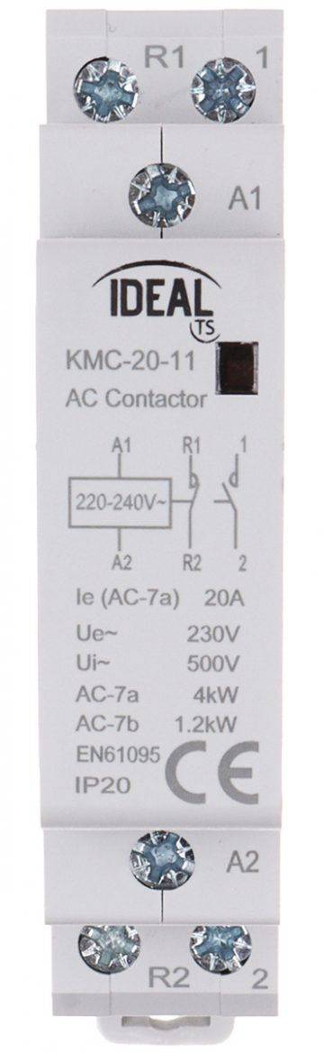 MODULAR CONTACTOR KMC-20-11 20 A 230 V AC IDEAL