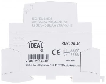 МОДУЛЬНЫЙ КОНТАКТОР KMC-20-40 20А 400В ПЕРЕМЕННОГО ТОКА ИДЕАЛЬНЫЙ