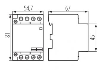 MODULĀRS KONTAKTORS KMC-63-40 63 A 400 V AC IDEAL