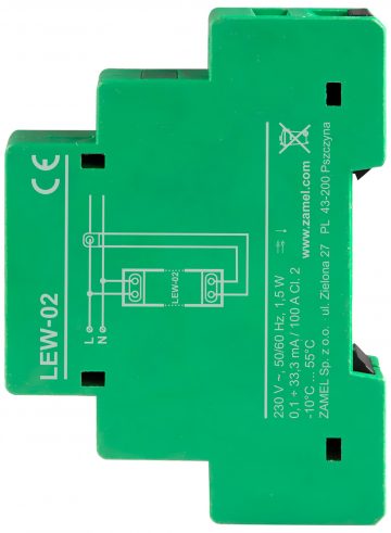 ELEKTROENERĢIJAS MONITORS LEW-02 VIENFĀZES ZAMEL