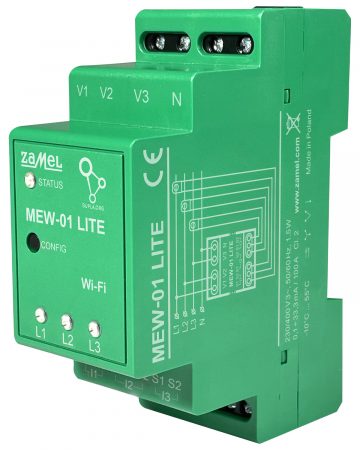 ELEKTROENERĢIJAS MONITORS MEW-01/LITE SUPLA TRĪSFĀŽU ZAMEL