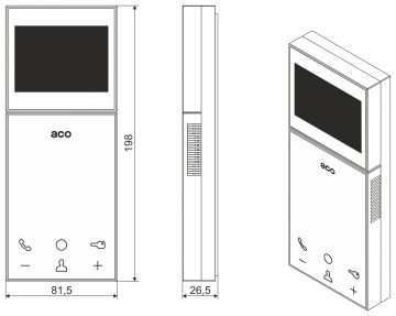 DIGITĀLS IEKŠĒJAIS TĀLRUNIS MP800/3.5 ACO