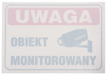Videonovērošanas uzlīmeVideonovērošanas uzlīme