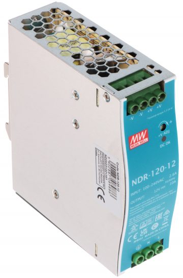 IŠJUNGIMO ADAPTERIS TINKLO MAITINIMO ĮRENGINIO NDR-120-12 REIKIA GERAI