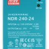 SLĒGIERĪCES ADAPTERIS TĪKLA BAROŠANAS BLOKS NDR-240-24 MEAN WELL