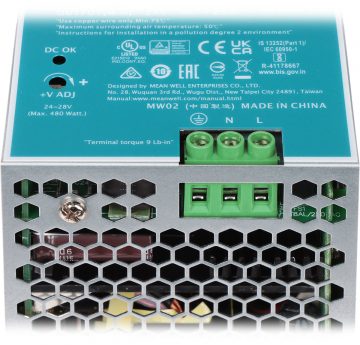 ПЕРЕКЛЮЧАТЕЛЬ АДАПТЕР СЕТЕВОЙ БЛОК ПИТАНИЯ NDR-480-24 MEAN WELL