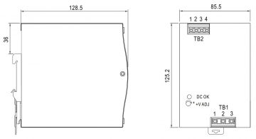 ПЕРЕКЛЮЧАТЕЛЬ АДАПТЕР СЕТЕВОЙ БЛОК ПИТАНИЯ NDR-480-24 MEAN WELL