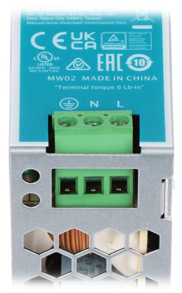 SLĒGIERĪCES ADAPTERIS TĪKLA BAROŠANAS BLOKS NDR-75-24 MEAN WELL