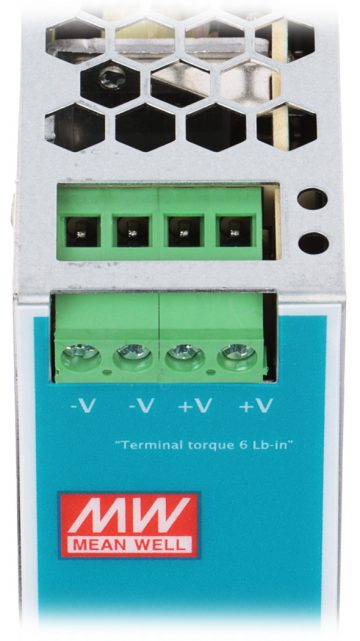 SLĒGIERĪCES ADAPTERIS TĪKLA BAROŠANAS BLOKS NDR-75-24 MEAN WELL