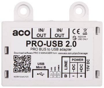 DOMOFONU PROGRAMMĒŠANAS SASKARNE PRO-USB/2.0 ACO DOMOFONU PROGRAMMĒŠANAS SASKARNE PRO-USB/2.0 ACO