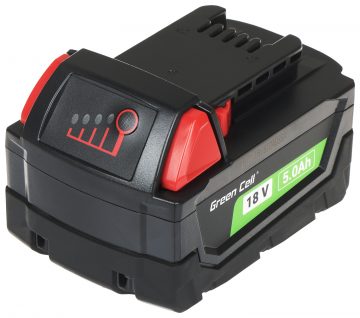 MAITINIMO ĮRANKIŲ Akumuliatorius PTML18V5-GC Milwaukee M18 18V 5 Ah Green Cell