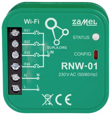 IEVADES SASKARNE RNW-01 Wi-Fi SUPLA ZAMEL