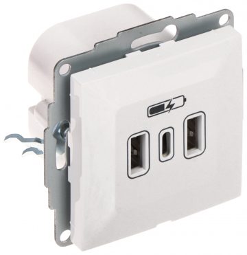Laadimispesa SANTRA/4108-10/EPN USB 5 V DC / 3,4 A Elektro-Plast Laadimispesa SANTRA/4108-10/EPN USB 5 V DC / 3,4 A Elektro-Plast