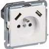 ATSEVIŠĶA KONTAKTLIGZDA AR USB ADAPTERI SANTRA/4188-10/EPN 230&nbsp;V 16&nbsp;A Elektro-Plast