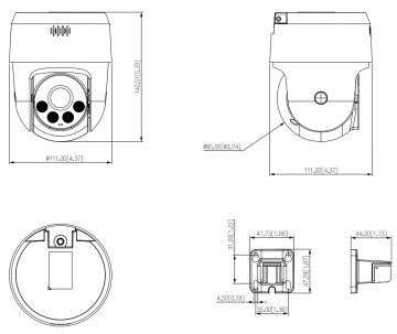 ĀRĒJĀ ĀTRAS ROTĀCIJAS IP KAMERA SD2A500NB-GNY-A-PV WizSense - 5 Mpx 4 mm DAHUA