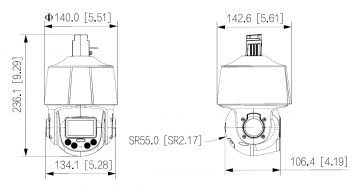 ĀRĒJĀ ĀTRAS ROTĀCIJAS IP KAMERA SD3E405DB-GNY-A-PV1 TiOC WizSense - 3.7 Mpx 2.7 ... 13.5 mm DAHUA