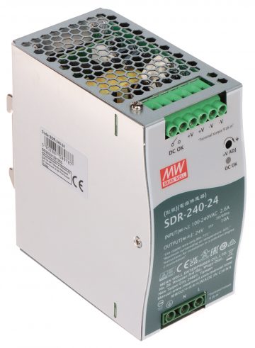 SLĒGIERĪCES ADAPTERIS TĪKLA BAROŠANAS BLOKS SDR-240-24 MEAN WELLSLĒGIERĪCES ADAPTERIS TĪKLA BAROŠANAS BLOKS SDR-240-24 MEAN WELL