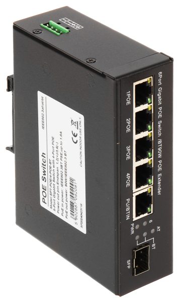 POE SWITCH / EXTENDER SPT-POE/4-POE-BT 4-PORT SFP GTX POE SWITCH / EXTENDER SPT-POE/4-POE-BT 4-PORT SFP GTX