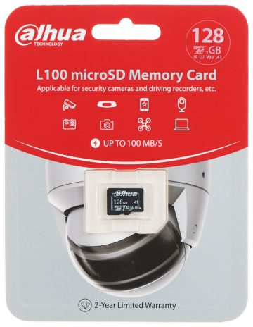 ATMIŅAS KARTE TF-L100-128GB microSD UHS-I, SDXC 128 GB DAHUA