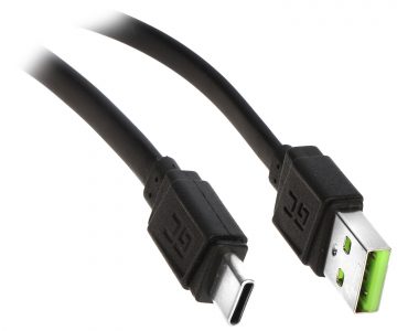 VADS USB-A/USB-C/0,25M-GC GCmatte 0,25 m roheline element