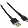 KAABEL USB-A/USB-MICRO/1,2M-GC PowerStream 1,2m roheline element