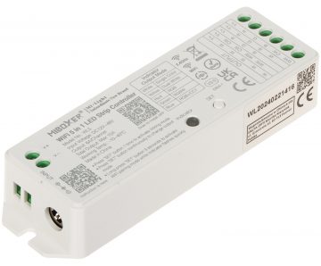 LED APGAISMOJUMA KONTROLIERIS WL5 Wi-Fi, 2.4 GHz, RGBCCT (RGBWW) 12 ... 48 V DC MiBOXER / Mi-LightLED APGAISMOJUMA KONTROLIERIS WL5 Wi-Fi, 2.4 GHz, RGBCCT (RGBWW) 12 ... 48 V DC MiBOXER / Mi-Light