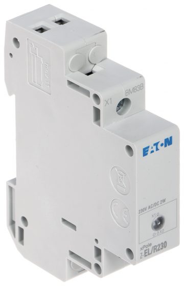 LED INDIKATORS Z-EL/R230 UZSTĀDĪŠANAI UZ DIN (TS-35) SLIEDES EATON