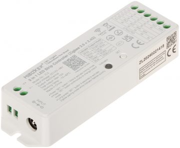 LED APGAISMOJUMA KONTROLIERIS ZigBee, ZL5 ZigBee, 2.4 GHz, RGBCCT (RGBWW) 12 ... 48 V DC MiBOXER / Mi-LightLED APGAISMOJUMA KONTROLIERIS ZigBee, ZL5 ZigBee, 2.4 GHz, RGBCCT (RGBWW) 12 ... 48 V DC MiBOXER / Mi-Light