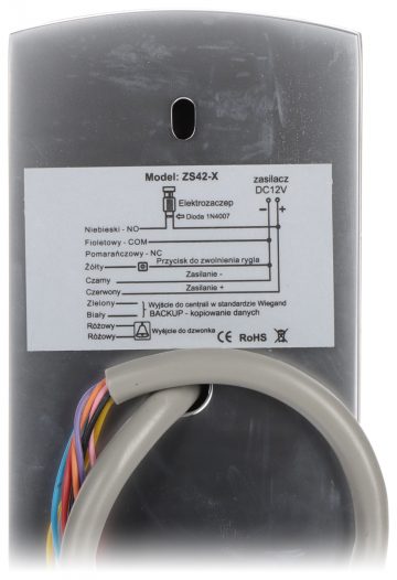 KODĒTA PIEKĻUVE ZS42-X Wi-Fi VIDOS