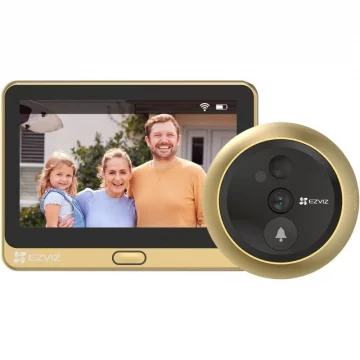 EZVIZ CS-DP2C GOLD viedā video durvju actiņaEZVIZ CS-DP2C GOLD viedā video durvju actiņa