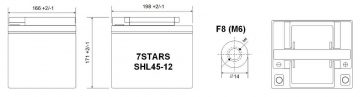 AKUMULATORS 12V/45AH-7STARS AKUMULATORS 12V/45AH-7STARS
