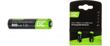 АККУМУЛЯТОР AKU-AAA-800/GC*P2 1,2 В Ni-MH HR03, AAA Green Cell