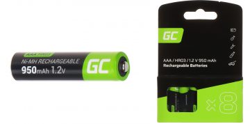 AKUMULATORS AKU-AAA-950/GC*P8 1.2 V Ni-MH HR03, AAA Green Cell