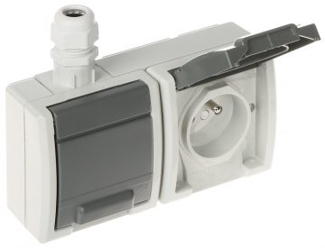 DUBULTA VIRSAPMETUMA LIGZDA AQUANT-G2/V1/EPN 230 V AC 16 A IP65 Elektro-Plast DUBULTA VIRSAPMETUMA LIGZDA AQUANT-G2/V1/EPN 230 V AC 16 A IP65 Elektro-Plast