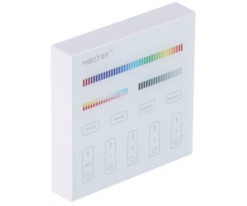 WALL REMOTE PANEL FOR LED LIGHTING CONTROLLERS B4 2.4 GHz, MONO, CCT, RGB, RGBW, RGBCCT (RGBWW) MiBOXER