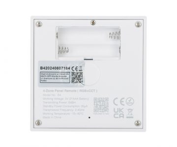 WALL REMOTE PANEL FOR LED LIGHTING CONTROLLERS B4 2.4 GHz, MONO, CCT, RGB, RGBW, RGBCCT (RGBWW) MiBOXER