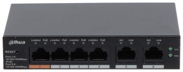 SWITCH POE CS4006-4GT-60 4-PORTU DAHUA SWITCH POE CS4006-4GT-60 4-PORTU DAHUA