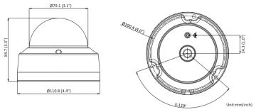 IP PRETVANDĀLISMA KAMERA DS-2CD2126G2-I(2.8MM)(D) AcuSense - 1080p Hikvision IP PRETVANDĀLISMA KAMERA DS-2CD2126G2-I(2.8MM)(D) AcuSense - 1080p Hikvision