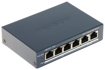 SWITCH POE DS-3E1506P-EI 4-PORTU HikvisionSWITCH POE DS-3E1506P-EI 4-PORTU Hikvision