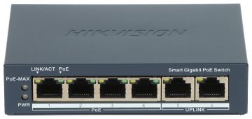 SWITCH POE DS-3E1506P-EI 4-PORTU Hikvision