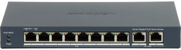 SWITCH POE DS-3E1510P-EI/M 8-PORTU Hikvision